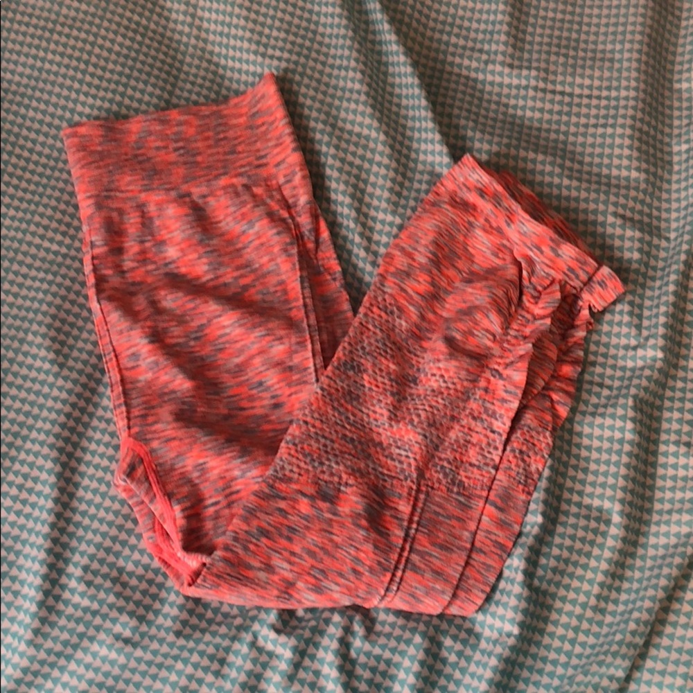 Peach orange yoga pants